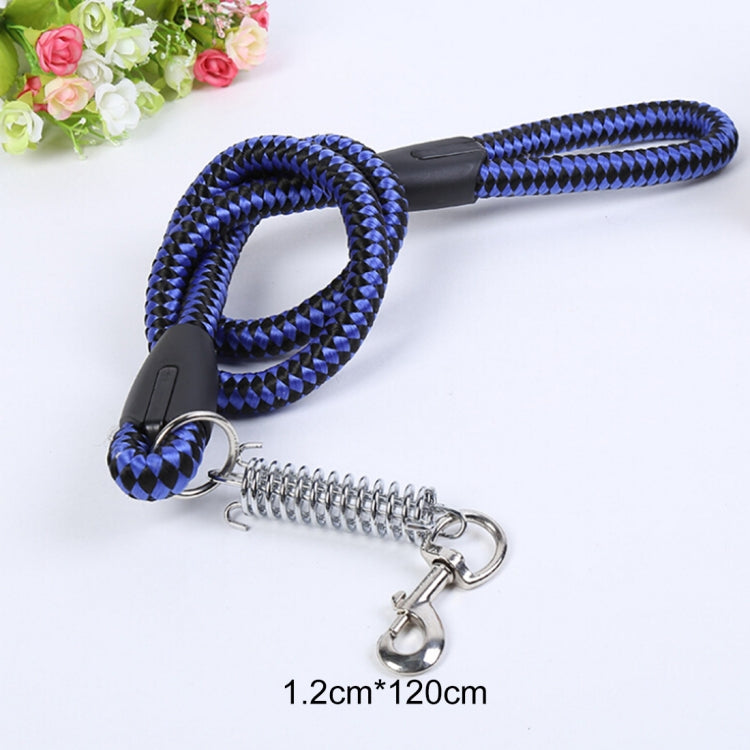 Pet Dogs PP Cruciferae Cushion Round Rope Nylon Neoprene Padding Pets Traction Lead Leash, Size: 1.2*120cm