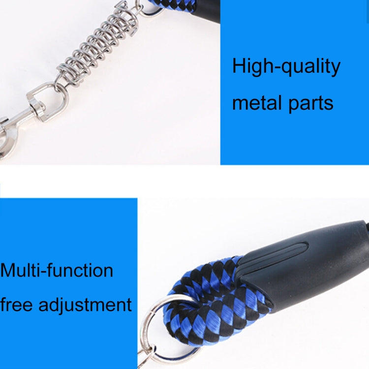 Pet Dogs PP Cruciferae Cushion Round Rope Nylon Neoprene Padding Pets Traction Lead Leash, Size: 1.5*120cm