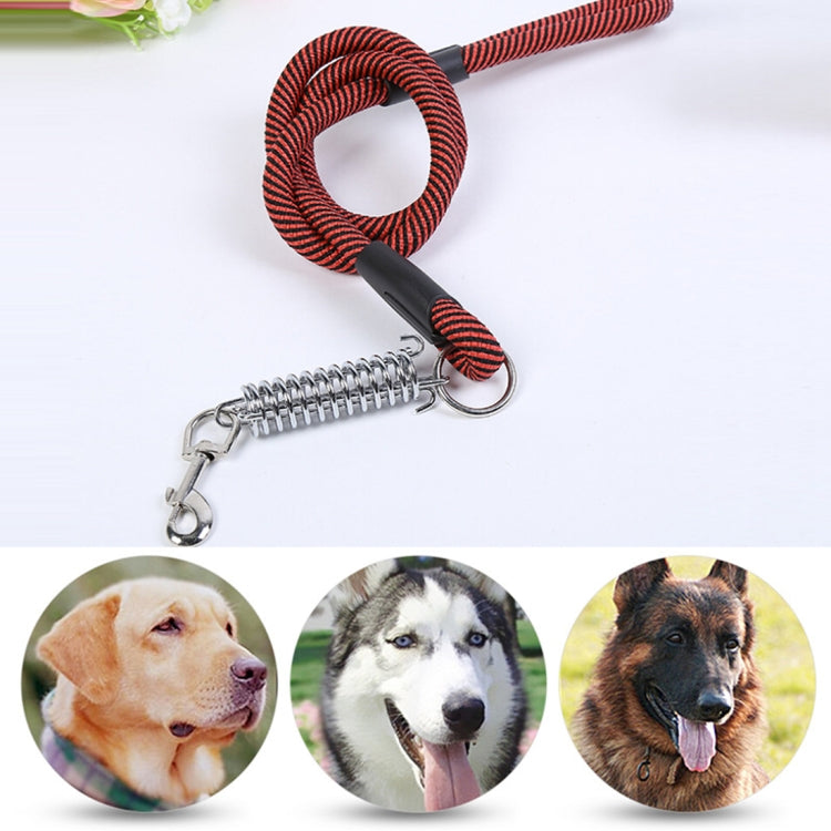 Pet Dogs PP Cruciferae Cushion Round Rope Nylon Neoprene Padding Pets Traction Lead Leash, Size: 1.5*120cm