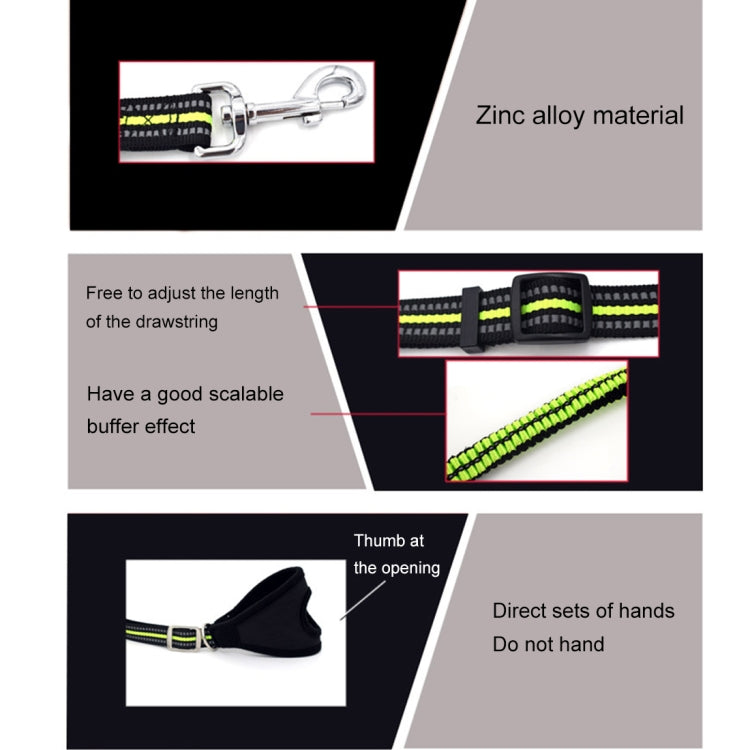 New Style Pet Dogs Nylon Reflective Handheld Rope Adjustable Telescoping Traction Lead Leash, Size: L, Width: 25mm