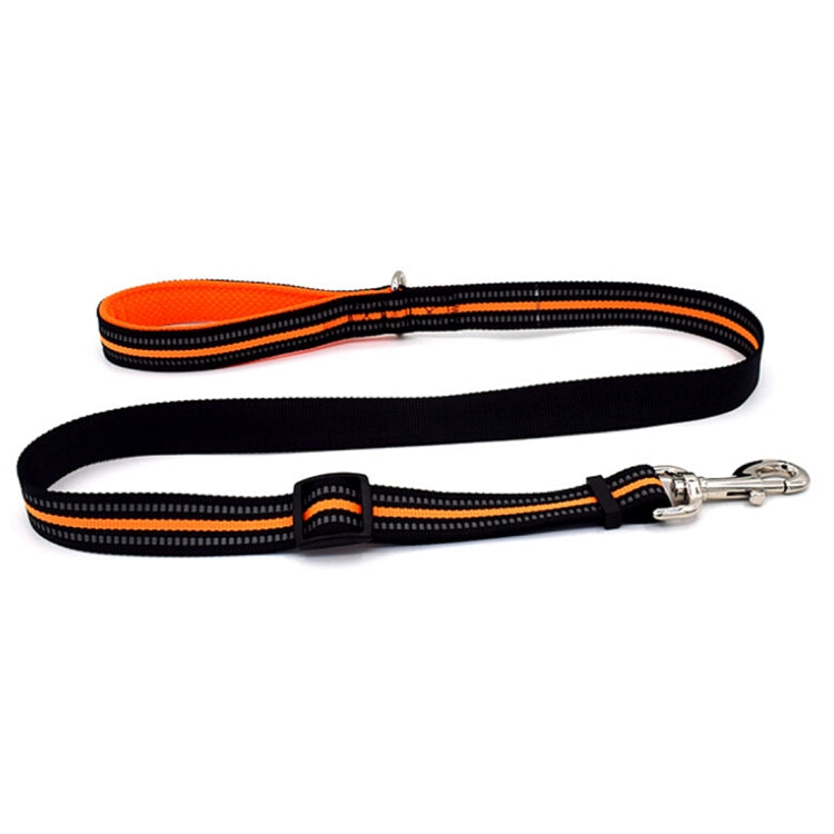 Pet Dogs Nylon Night Reflective Breathable Handheld Traction Lead Leash, Size: S, Adjustable Range: 2.0*(100-140cm)