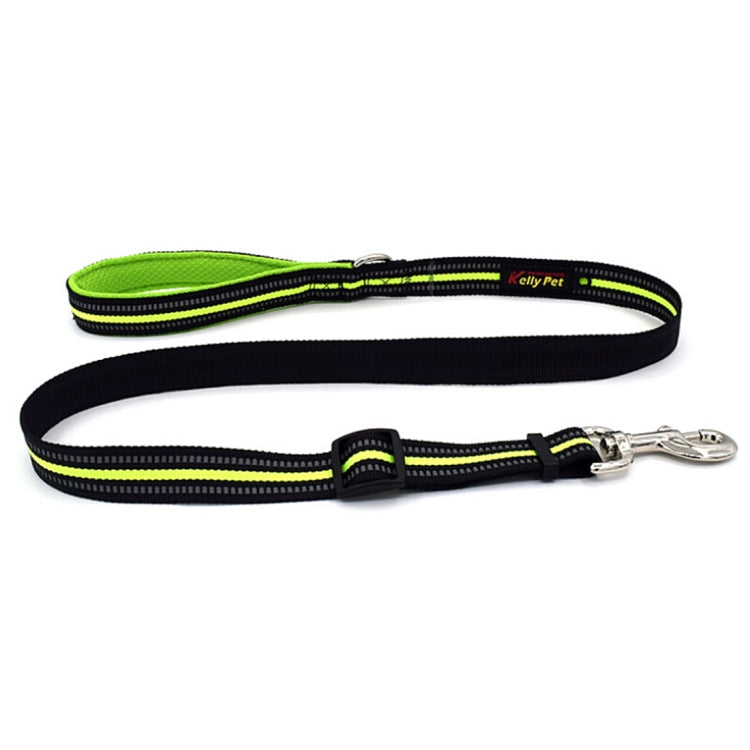 Pet Dogs Nylon Night Reflective Breathable Handheld Traction Lead Leash, Size: S, Adjustable Range: 2.0*(100-140cm)