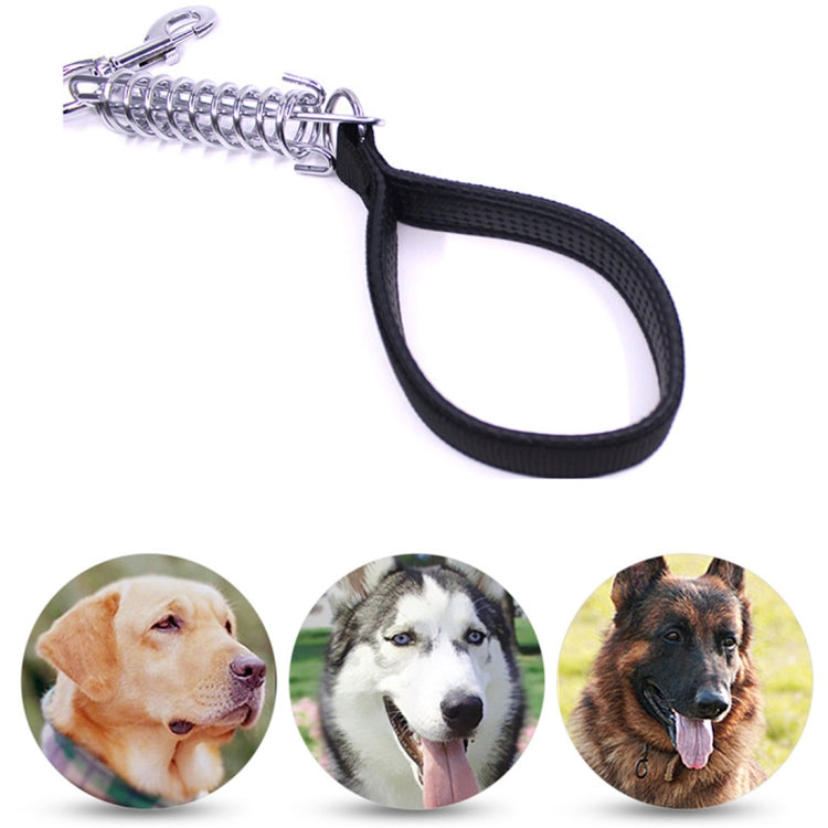 Pet Medium Large Dogs Cushion Traction Rope Spring Foam Handle Explosion-proof Short Chain, Size: 3mm*40cm, Foam Width: 2cm