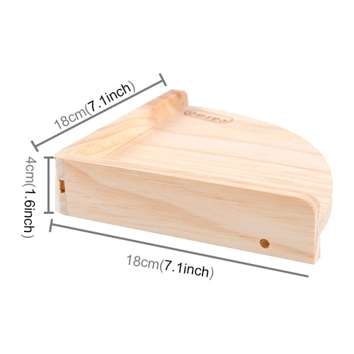 Pet Wooden Fanshaped Springboard Hamster Small Pets Pedal Toys