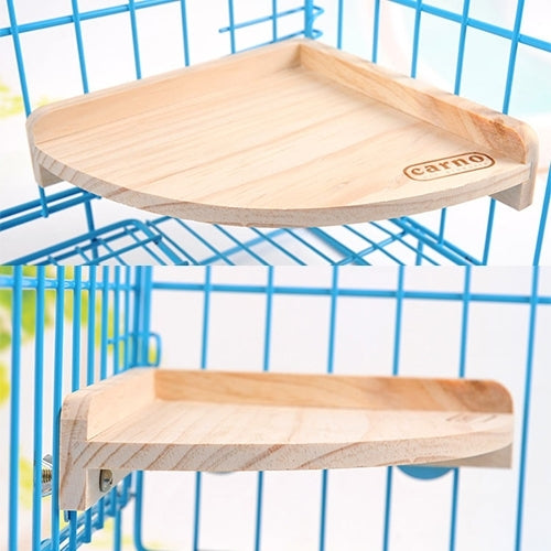 Pet Wooden Fanshaped Springboard Hamster Small Pets Pedal Toys