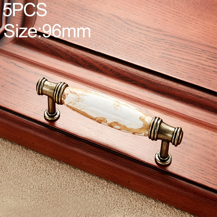 5 PCS 5001_96 Fine Gold Marble Hardware Cabinet Handle
