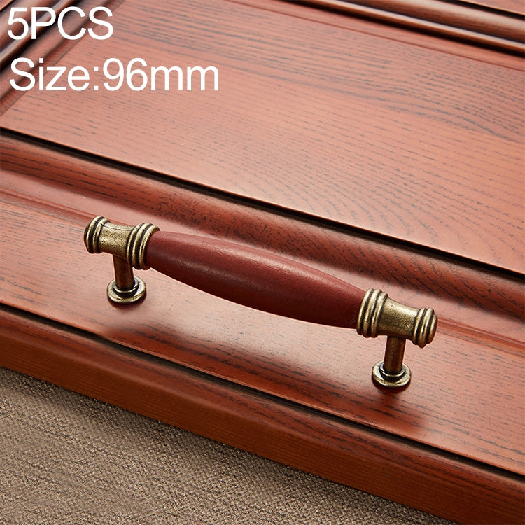 5 PCS 5001_96 Fine Gold Mahogany Hardware Cabinet Handle