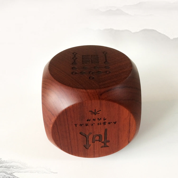 Solid Wood Business Office Artware Rosewood Pen Container,Size:7x7x7cm