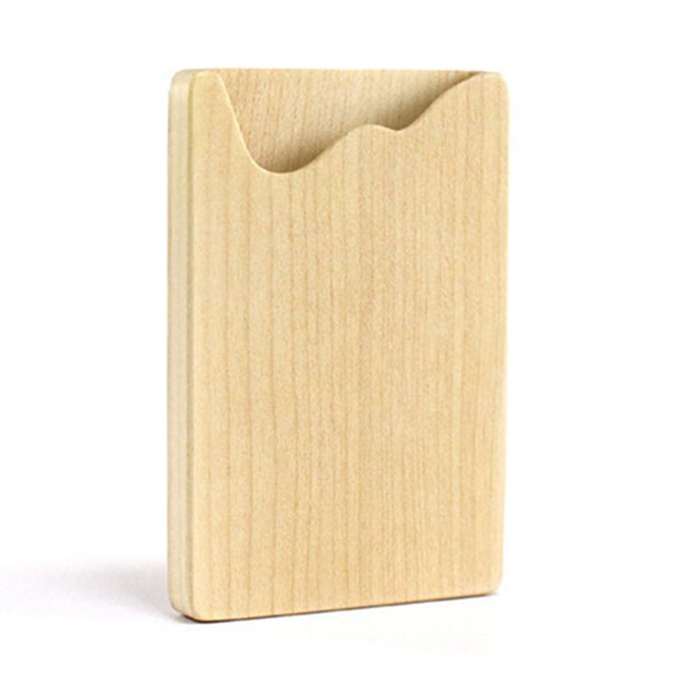 Business Wooden Maple Wave Opening Card Holder Credit Card ID Case Holder