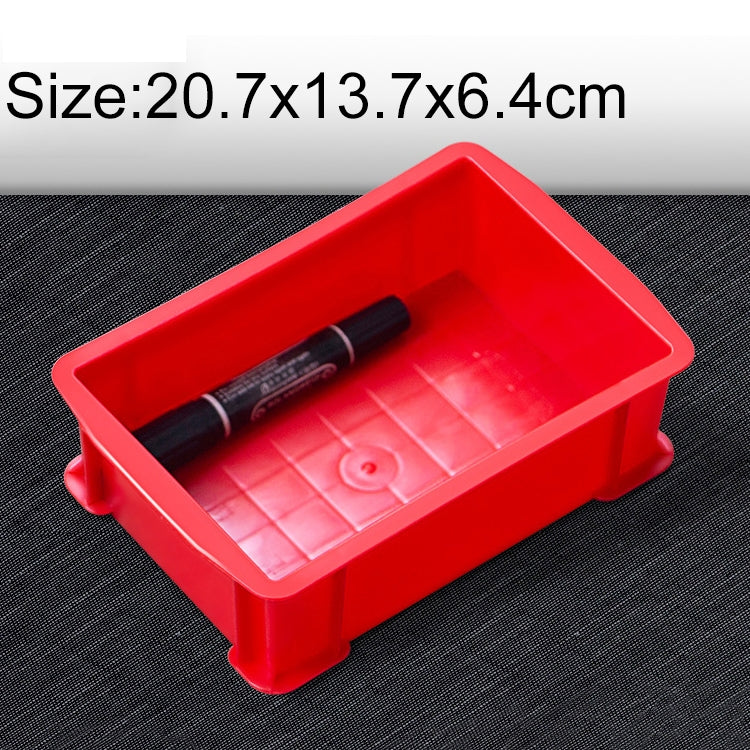 5 PCS Thick Multi-function Material Box Brand New Flat Plastic Parts Box Tool Box, Size: 20.7cm x 13.7cm x 6.4cm