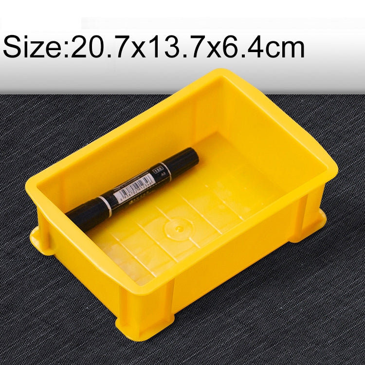 5 PCS Thick Multi-function Material Box Brand New Flat Plastic Parts Box Tool Box, Size: 20.7cm x 13.7cm x 6.4cm