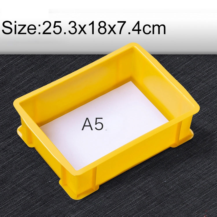 3 PCS Thick Multi-function Material Box Brand New Flat Plastic Parts Box Tool Box, Size: 25.3cm x 18cm x 7.4cm