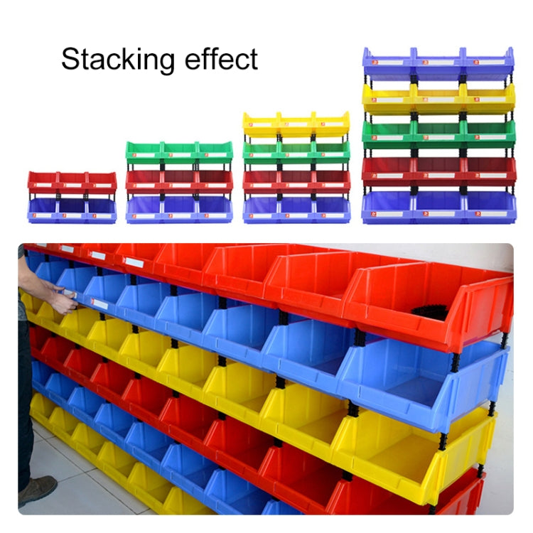 4 PCS Thickened Oblique Plastic Box Combined Parts Box Material Box, Random Color Delivery, Size: 18cm X 12cm X 8cm