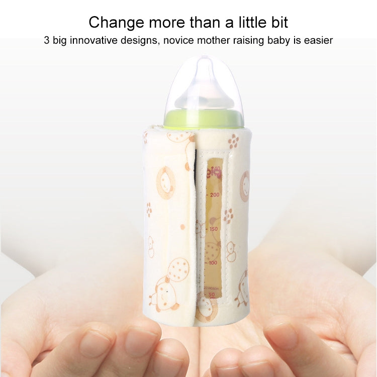 Visible Window Baby Milk Bottle Warmer Winter Constant Temperature Heating USB Portable Insulation Bag