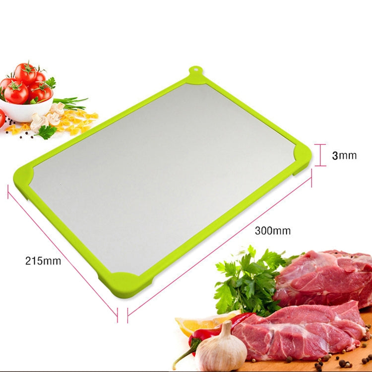 Kitchen Tool Rapid Defrosting Tray Thawing Plate Frozen Food Defrost Without Electricity, Size: 11.81*8.46 inch(Silver)
