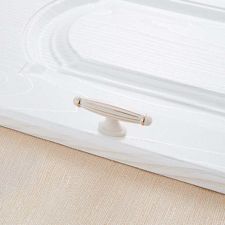 5 PCS 6064 Single Hole Ivory Cabinet Wardrobe Handle
