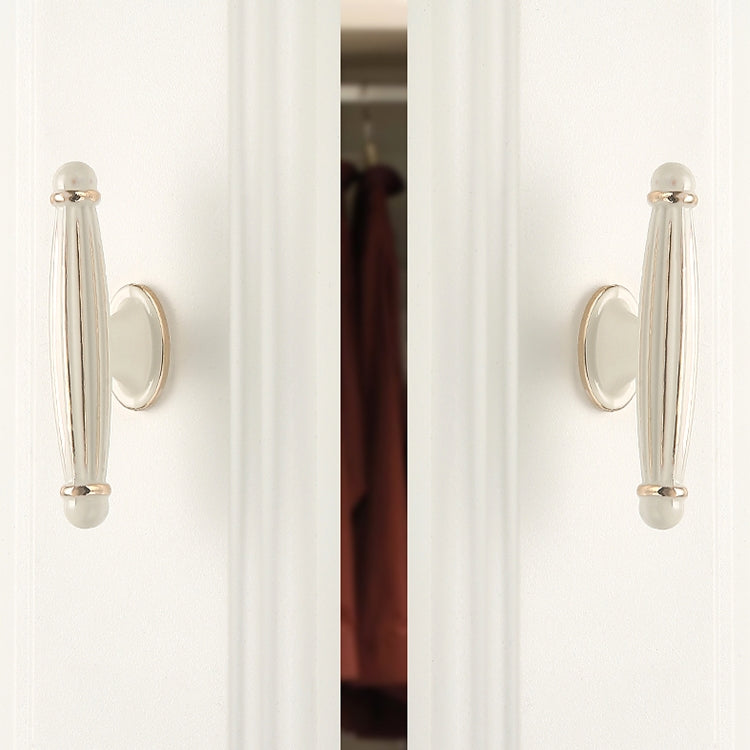 5 PCS 6064 Single Hole Ivory Cabinet Wardrobe Handle