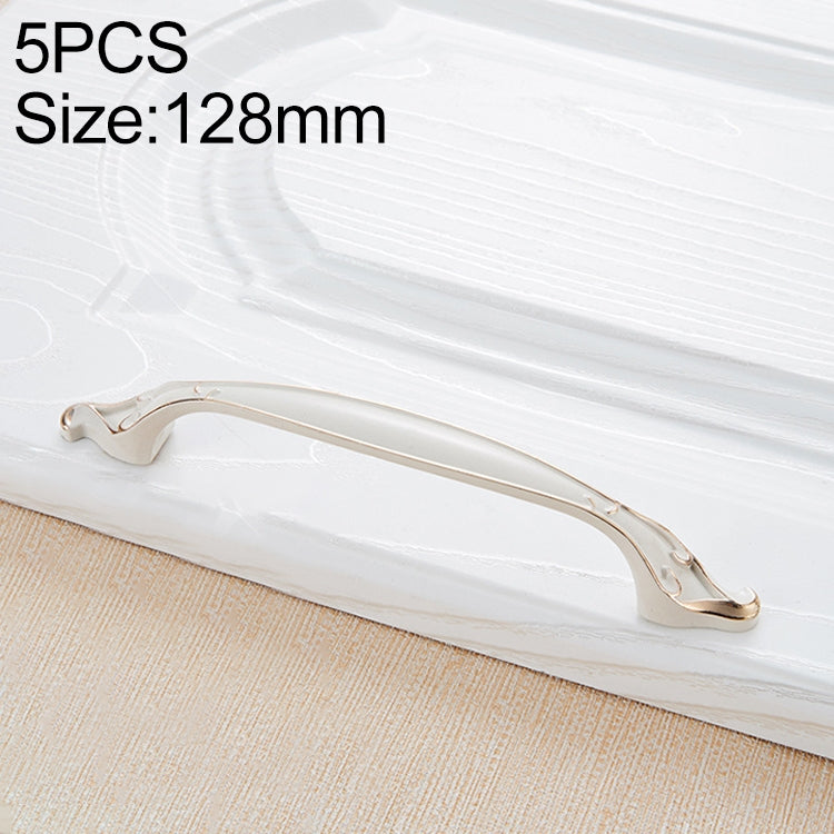 5 PCS 6510_128 Ivory Cabinet Wardrobe Handle