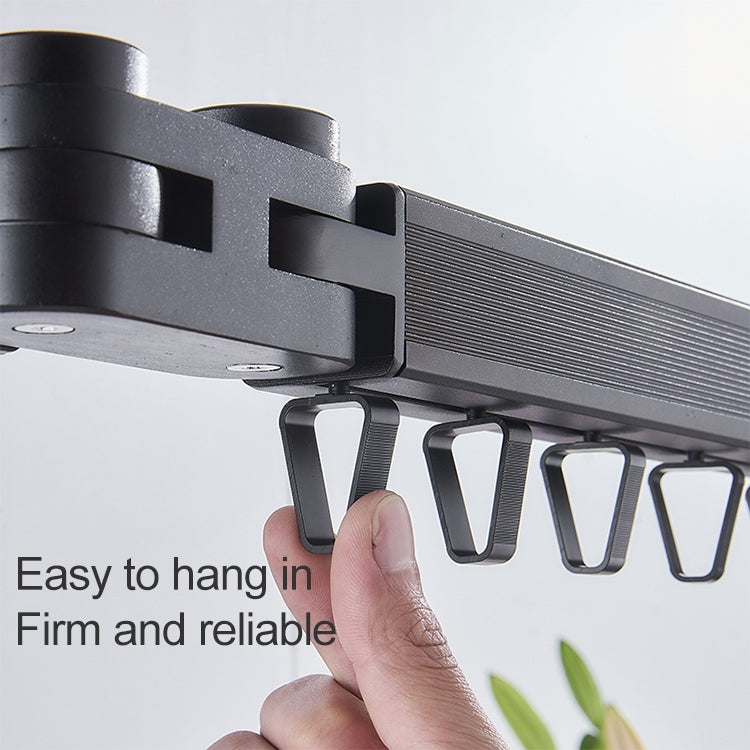 Household Wall-mounted Invisible Telescopic Folding Drying Rack