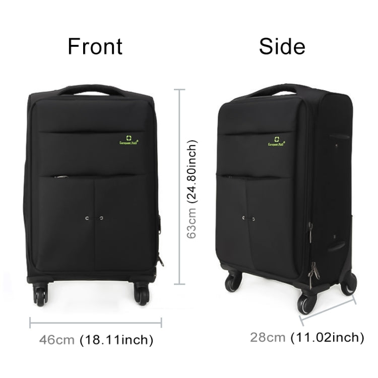 28 inch Oxford Cloth Universal Wheel Travel Password Draw-bar Box Luggage Carrier