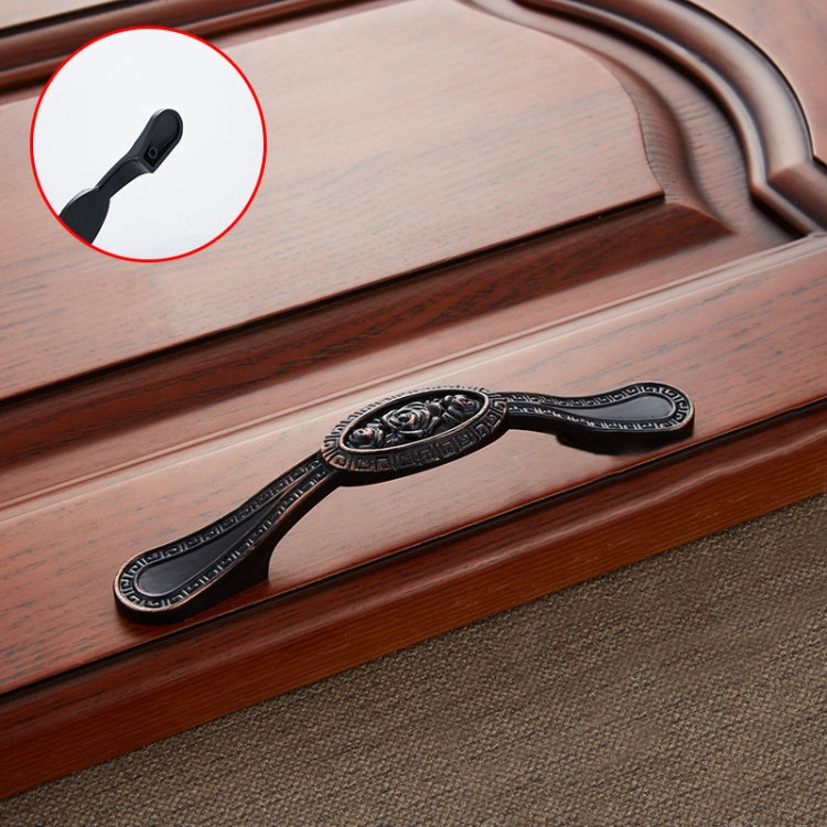 3 PCS 6273-96 Chinese American Style Classic Style Cabinet Handle (Black+Red)