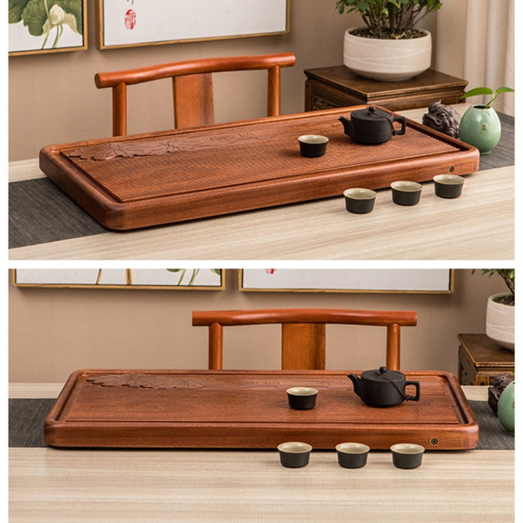 Household Rosewood Rectangle Tea Tray Tea Table, Pondoflotus, L, Size: 80x41x5cm
