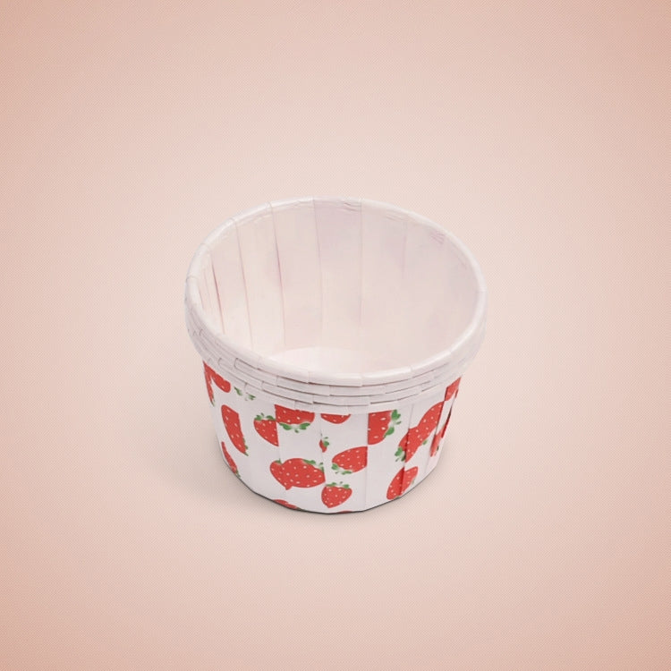 3000 PCS Strawberry Pattern Round Lamination Cake Cup Muffin Cases Chocolate Cupcake Liner Baking Cup, Size: 6.8 x 5 x 3.9cm