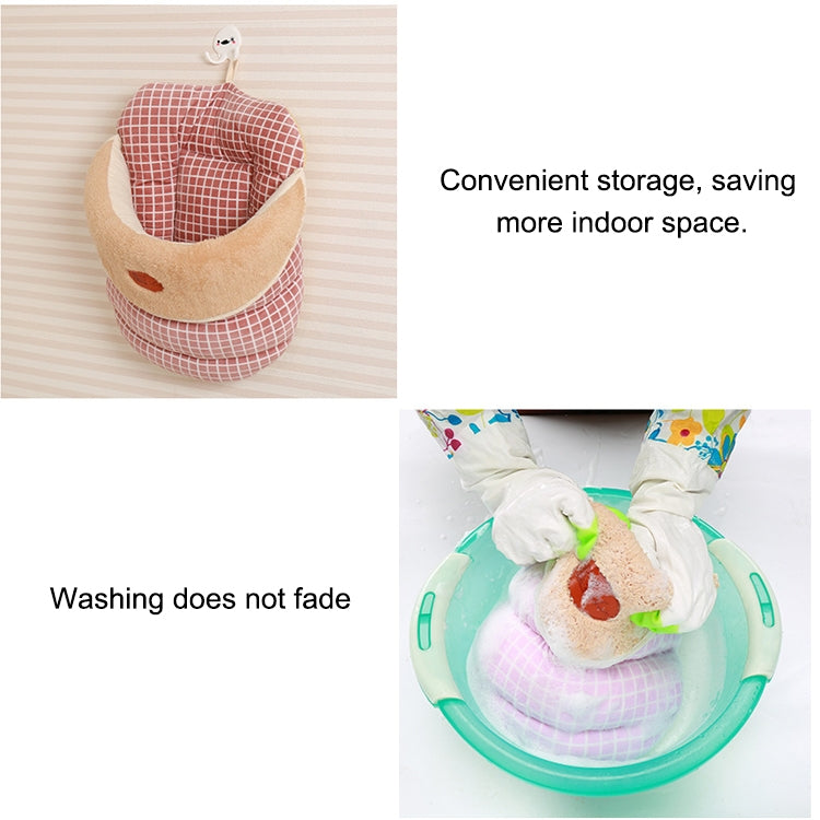 Slipper Shape Warm Thicken Pet Dogs Cats House, Size: M, 42×33×26cm (Grass Green)