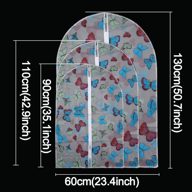 2PCS of Each Size Printing Peva Clothing & Suits Dust-Proof Handing Bags,Storage Bags