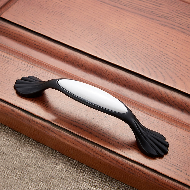 5 PCS 5026_96 Matte Black White Zinc Alloy Ceramic Cyan Cabinet Drawer Handle