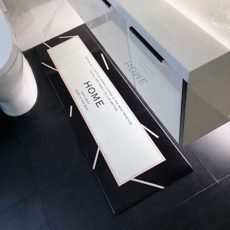 Line Pattern Rectangular Bathroom PVC Pad Anti-skid Household Foot Carpet, Size: 150 x 45cm