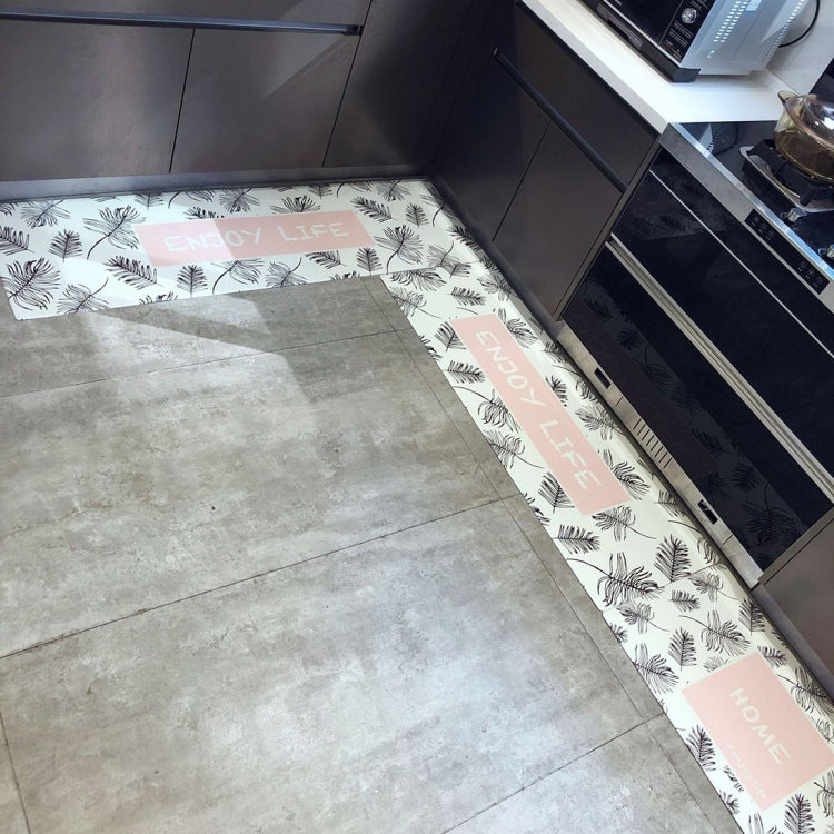 Banana Leaf Pattern Rectangular Bathroom PVC Pad Anti-skid Household Foot Carpet, Size: 75 x 45cm