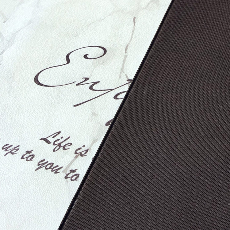 Marble Pattern Rectangular Bathroom PVC Pad Anti-skid Household Foot Carpet, Size: 75 x 45cm