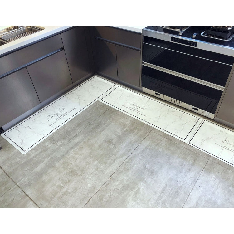 Marble Pattern Rectangular Bathroom PVC Pad Anti-skid Household Foot Carpet, Size: 150 x 45cm