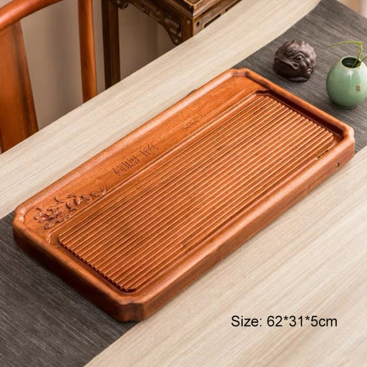 Household Rosewood Rectangle Tea Tray Tea Table, Pondoflotus, S, Size: 62x31x5cm