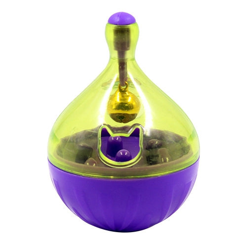 Pets Tumbler Leakage Food Ball Cat Training Exercise Fun Bowl Toys, Size: 9*6cm