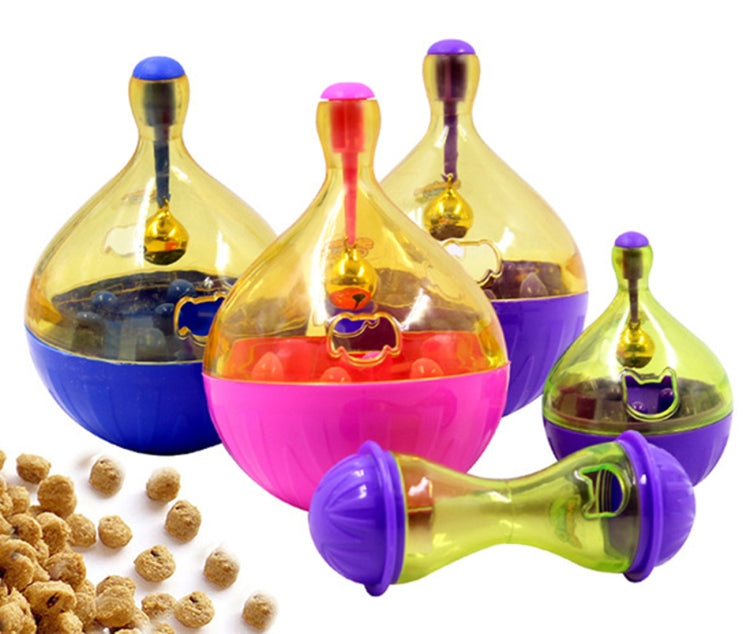 Pets Tumbler Leakage Food Ball Cat Training Exercise Fun Bowl Toys, Size: 9*6cm