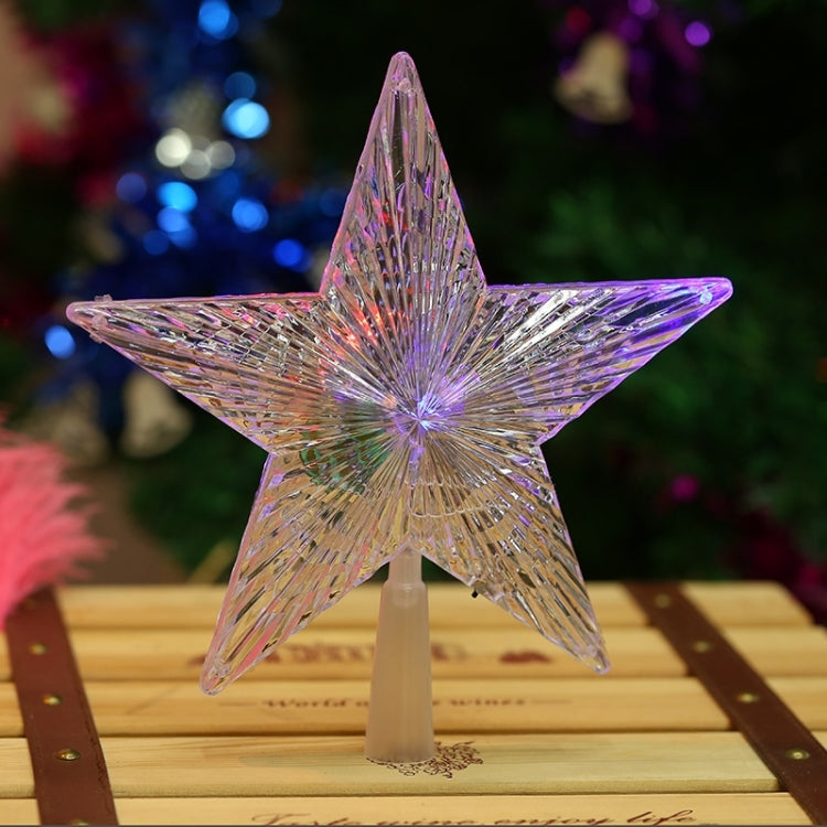 3 PCS Pentagram Star LED Light Christmas Tree Decoration, Size: 24*22*5.5cm