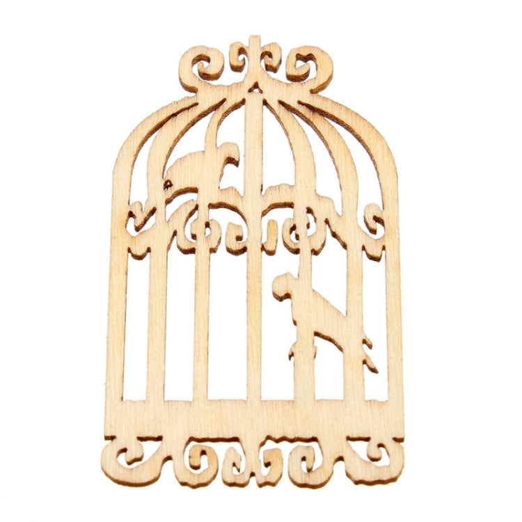 10 PCS DIY Creative Cartoon Wooden Ornament, Random Style Delivery