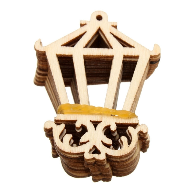 10 PCS DIY Creative Cartoon Wooden Ornament, Random Style Delivery