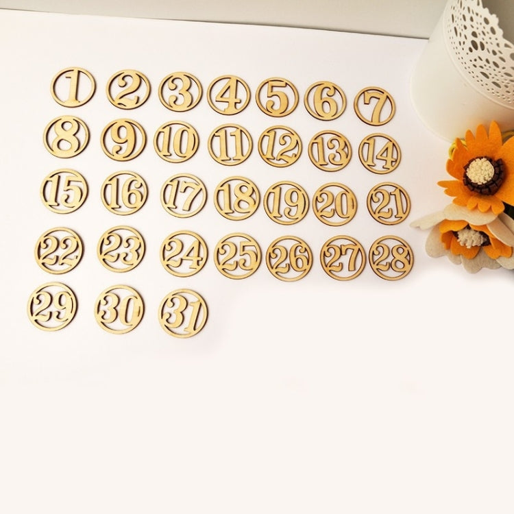 10 PCS DIY Creative Cartoon Wooden Ornament, Random Style Delivery