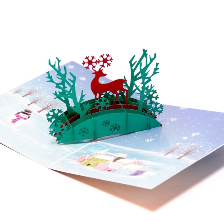 2 PCS Colorful Cover Christmas New Year Invitation Greeting Cards, Random Style Delivery, Size: 16*12cm