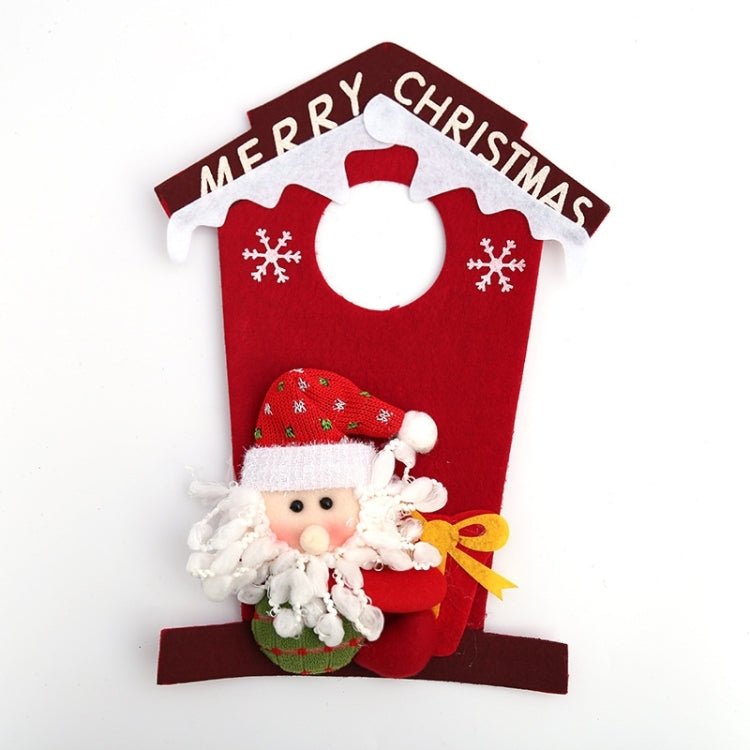 2 PCS Merry Christmas Non-wovens Fabric Door Hanging 3D, Random Style Delivery, Size: 32*21cm