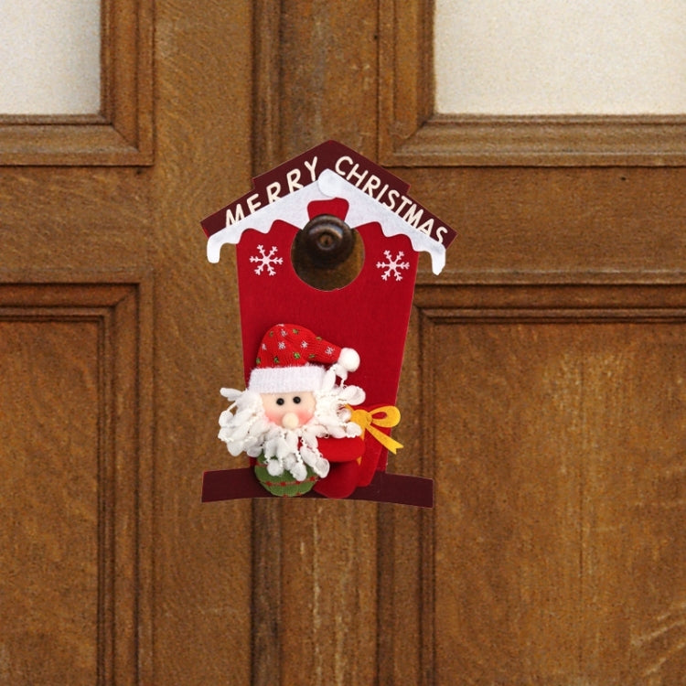 2 PCS Merry Christmas Non-wovens Fabric Door Hanging 3D, Random Style Delivery, Size: 32*21cm