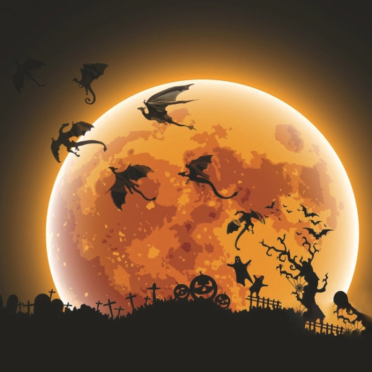 3 Sets Creative 3D Dragon Wall Stickers Halloween Living Room Bedroom Decoration Supplies