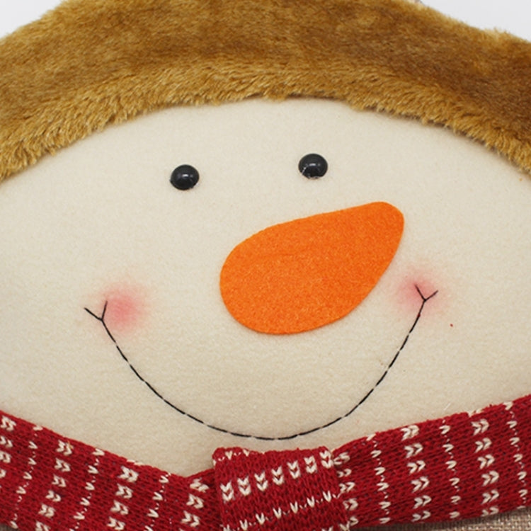 Christmas Festival Star Shaped Snowman Pattern Car Sofa Pillow