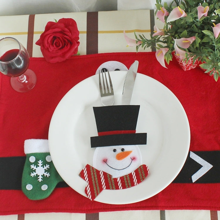 3 in 1 Christmas Decoration Cartoon Style Cutlery Holders