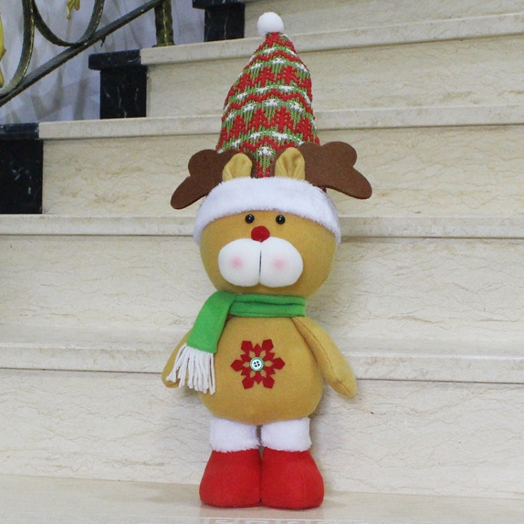 Large Size Standing Style Christmas Home Decoration Elk Doll