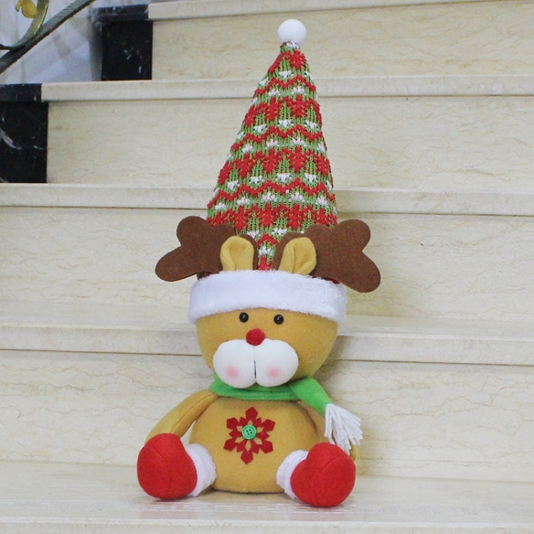 Large Size Sitting Style Christmas Home Decoration Elk Doll