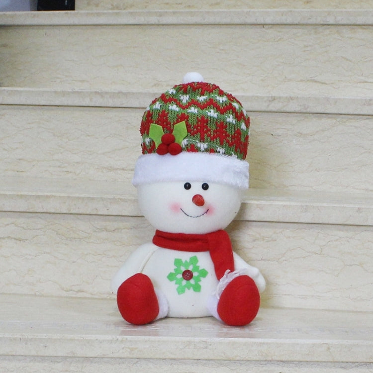 Large Size Sitting Style Christmas Home Decoration Snowman Doll